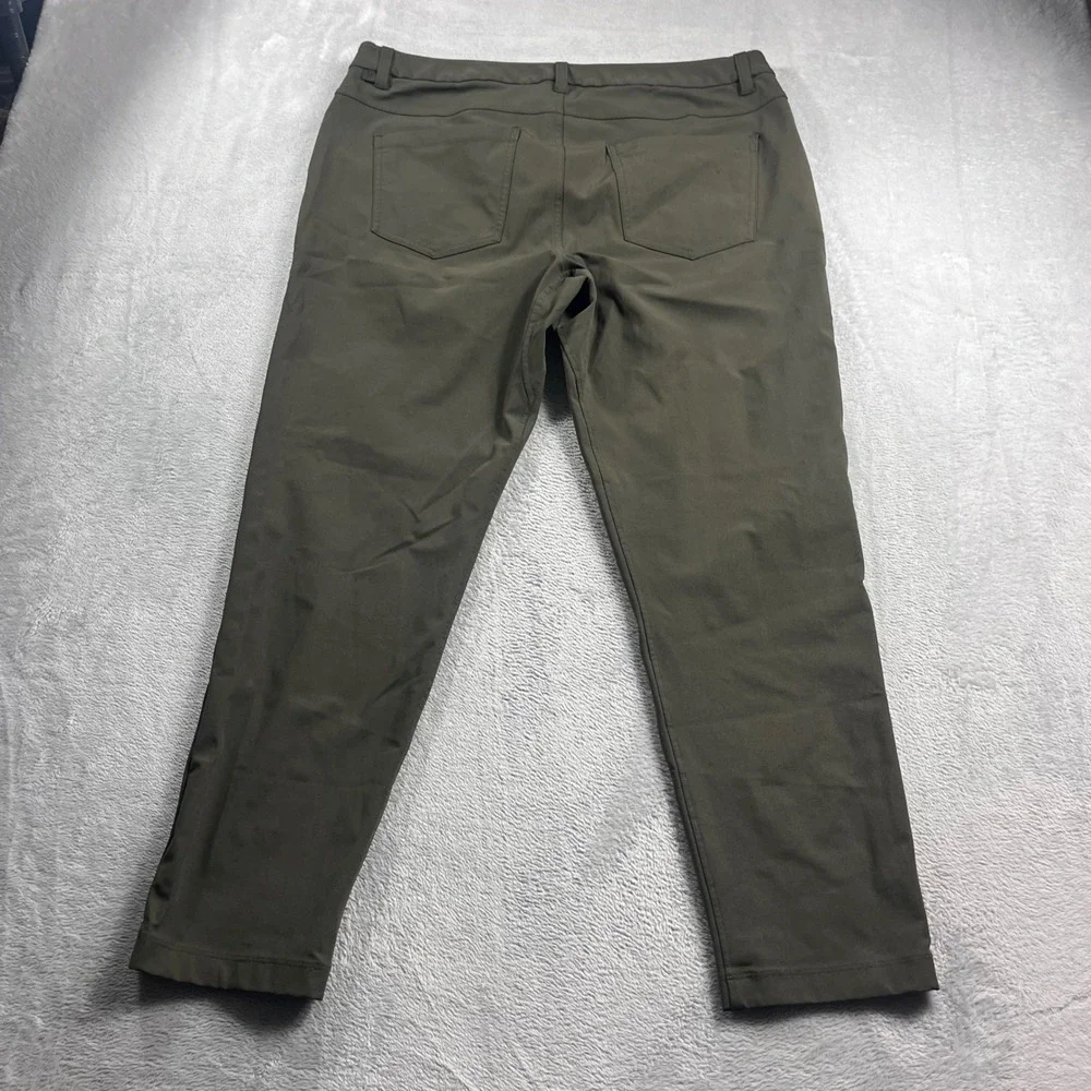 Lululemon ABC Pant Slim 36‎ Olive Green Warpstreme 5 Pocket Commuter Trousers